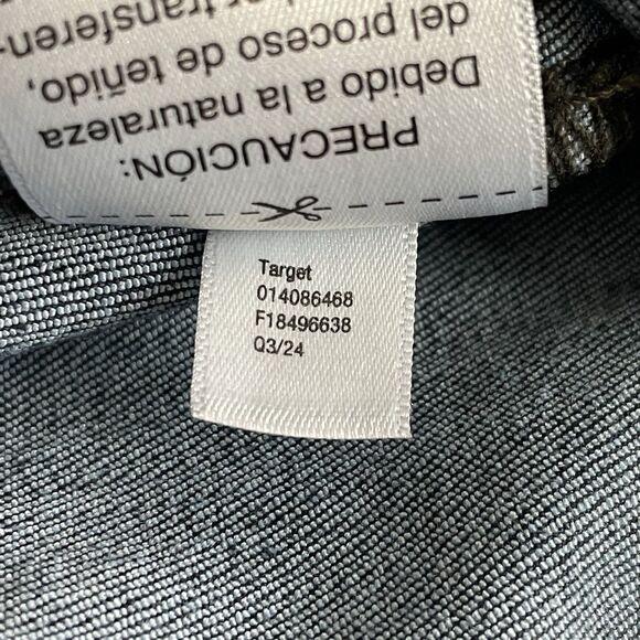 Universal Thread Jumpsuit Stretch Velvety Flocked Denim Women's 16 Olive Green - Picture 7 of 16